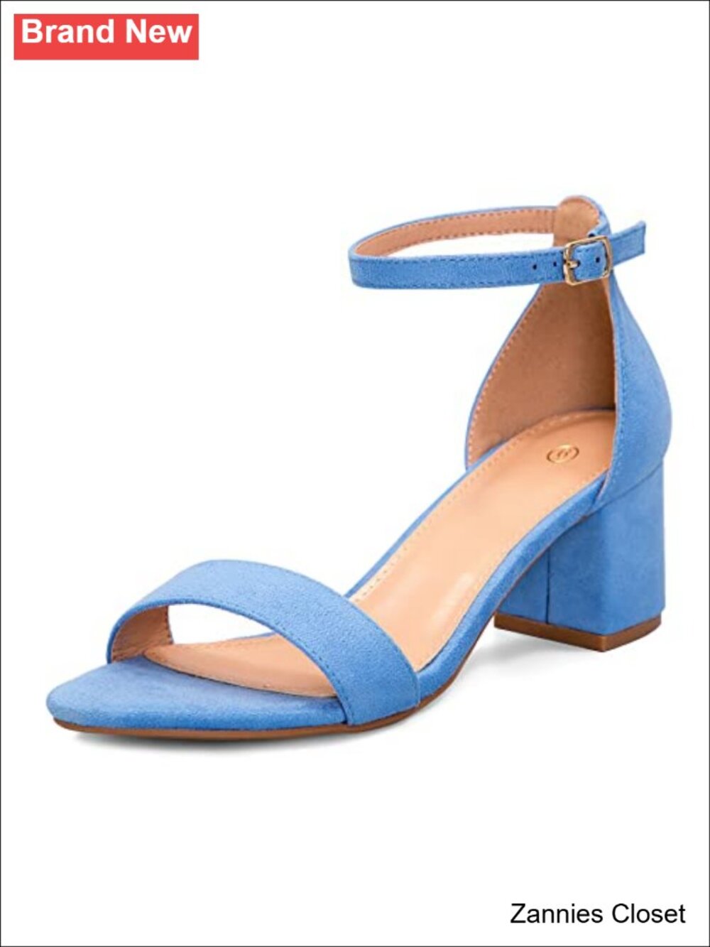 ✨Women's Chunky Heels Open Toe Dress Sandals with Ankle Strap
